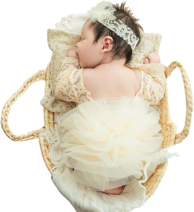 Traje foto recién nacido con diadema 0-3 meses
