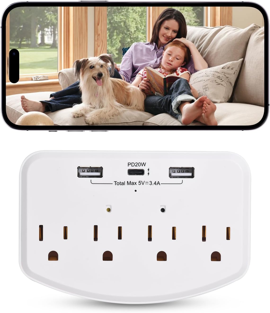 Cámara HD 1080p WiFi para seguridad en hogar
