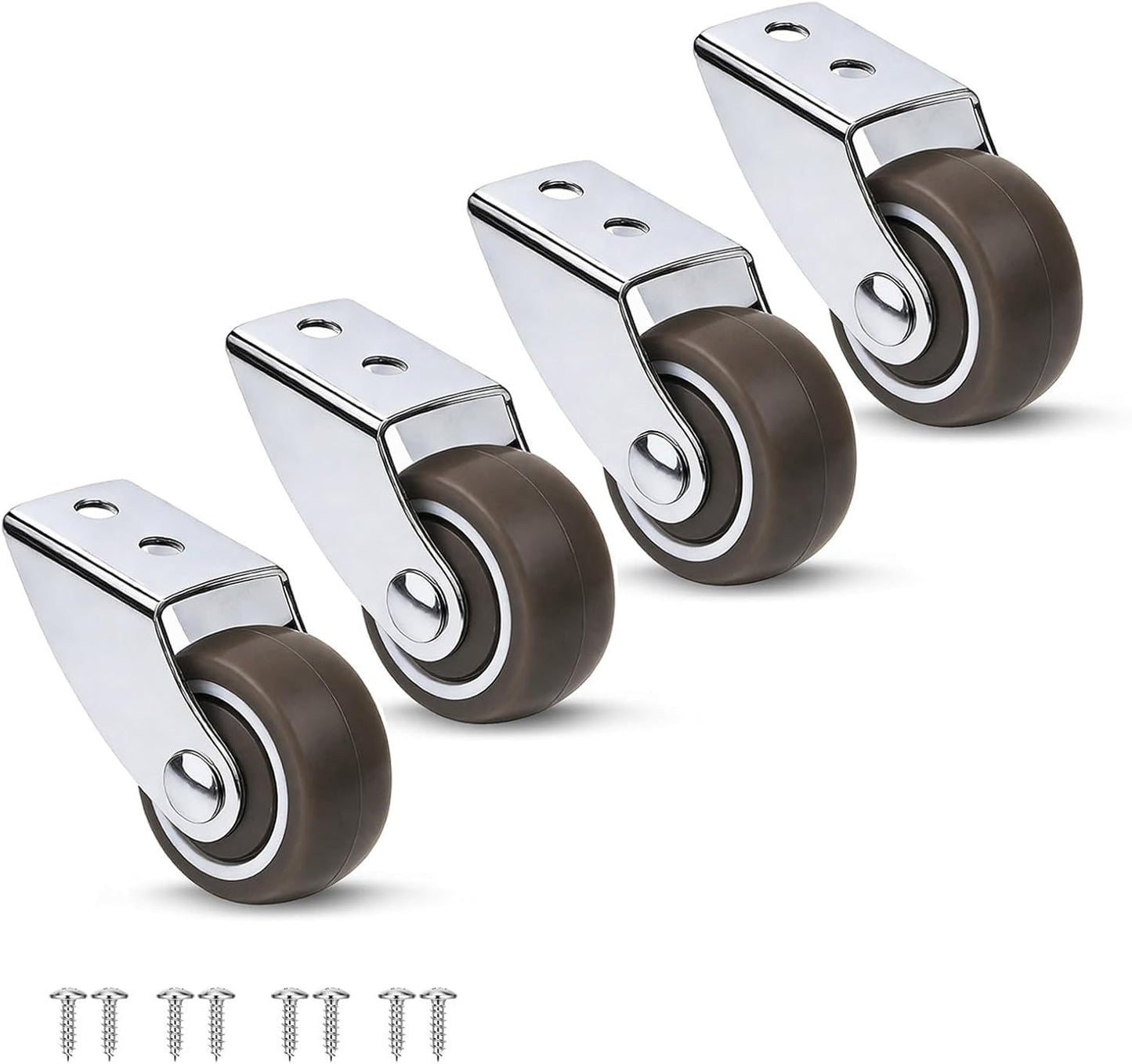 Ruedas giratorias 1.5pulg y rígidas resistente 180lb