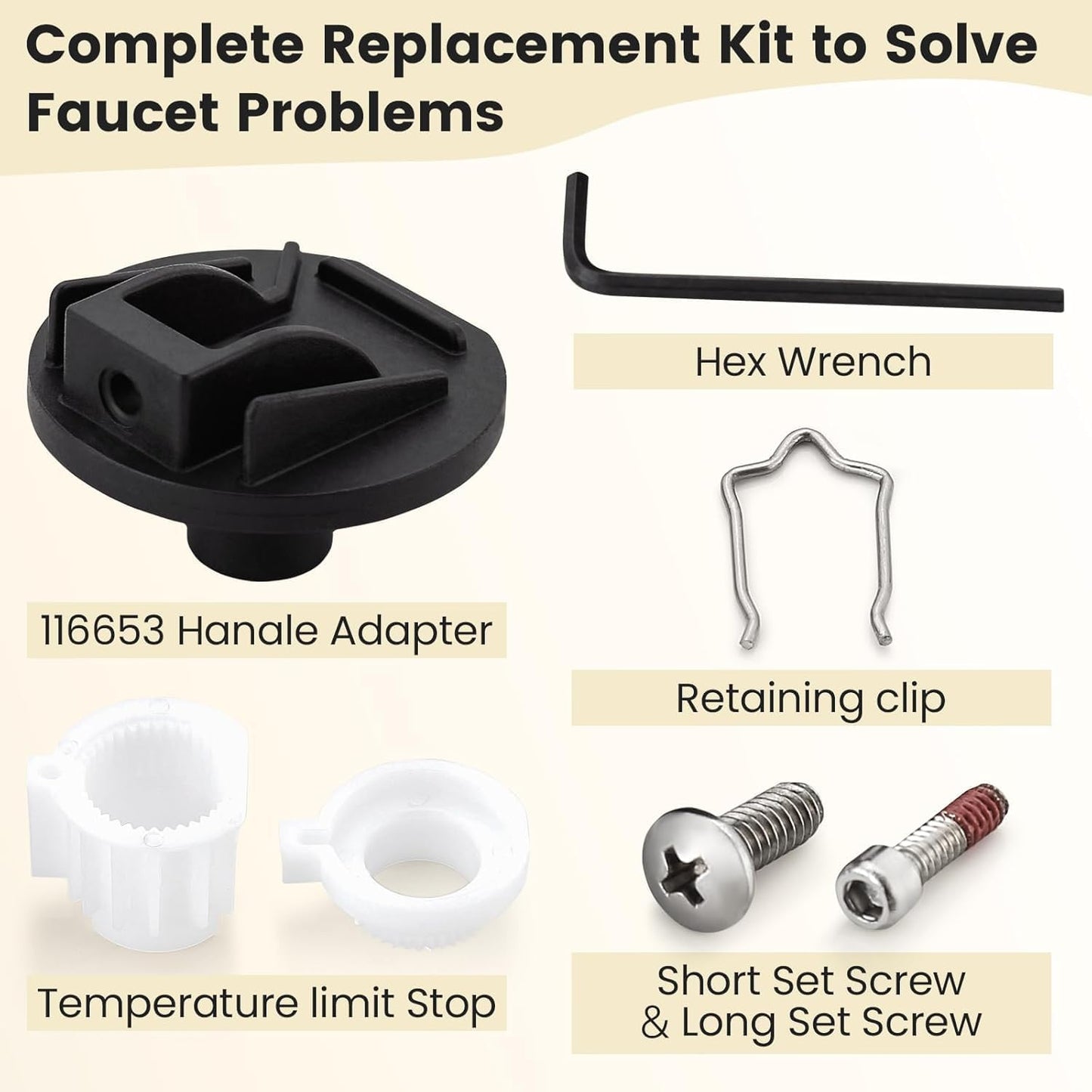 Kit adaptador mango ducha comp Moen Posi-Temp