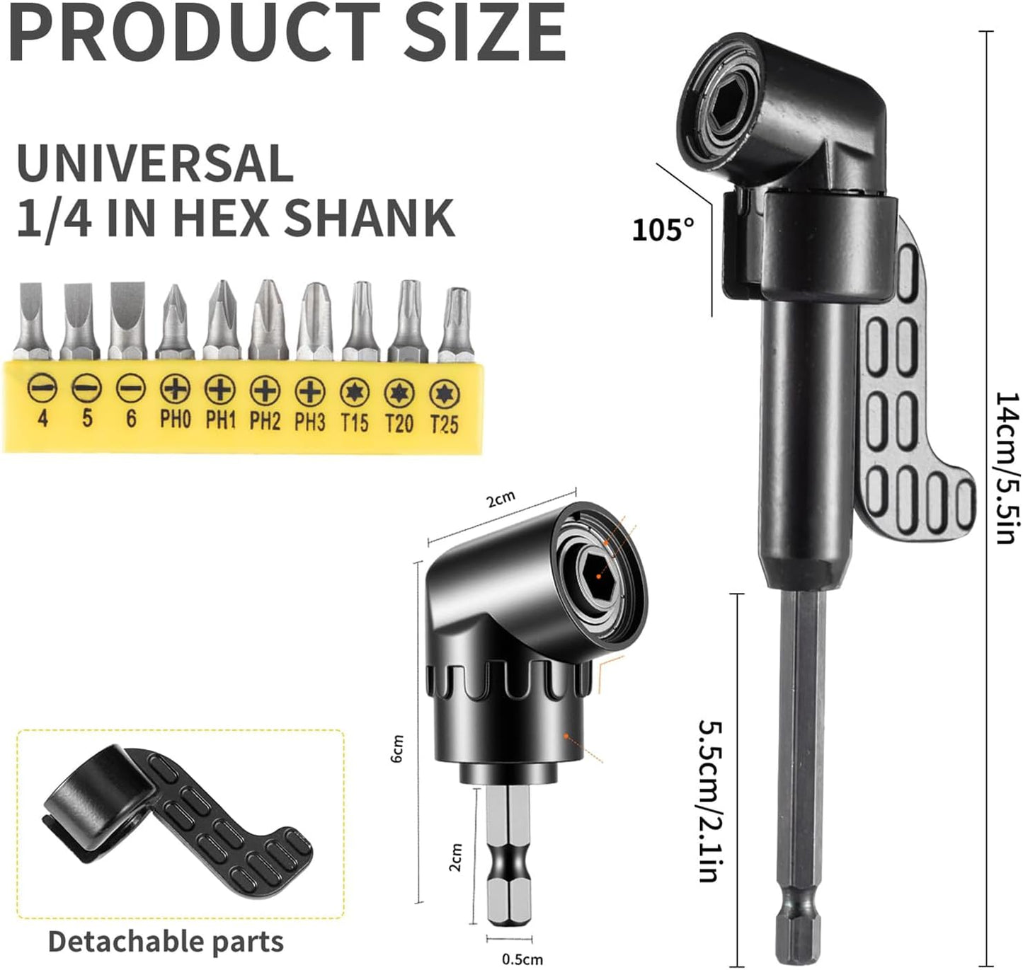 Set 17 Pzas Broca Flexible Eje 360°