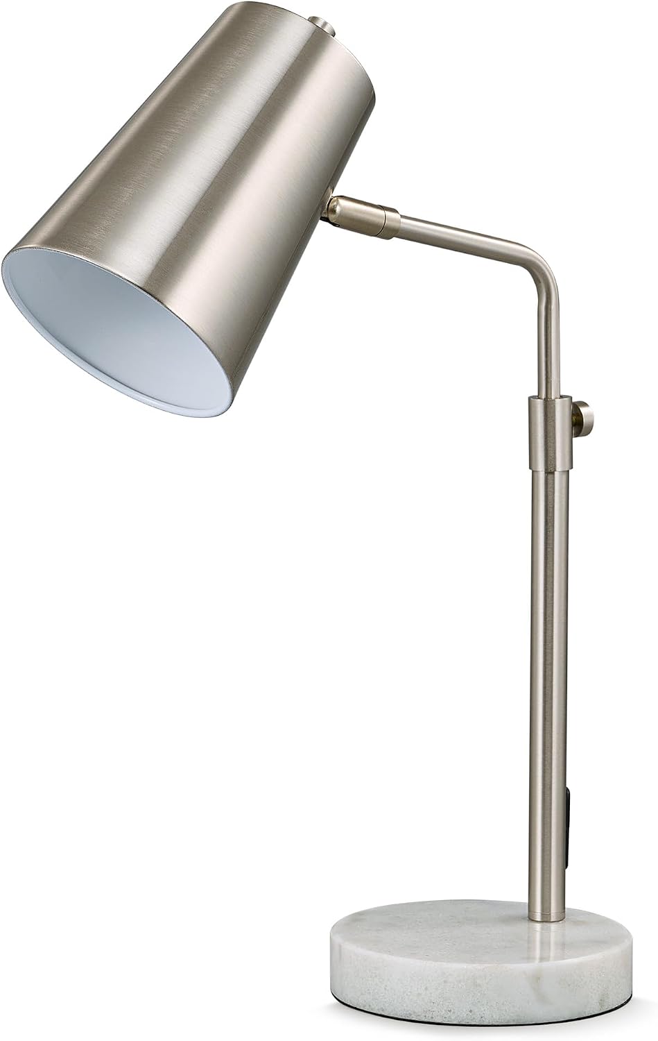 Lámpara escritorio 20pulg metal base mármol moderna industrial