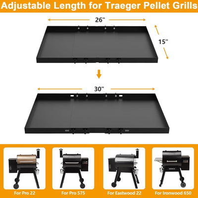 Estante metal ajustable para parrilla Traeger Pro Series 22 y 575