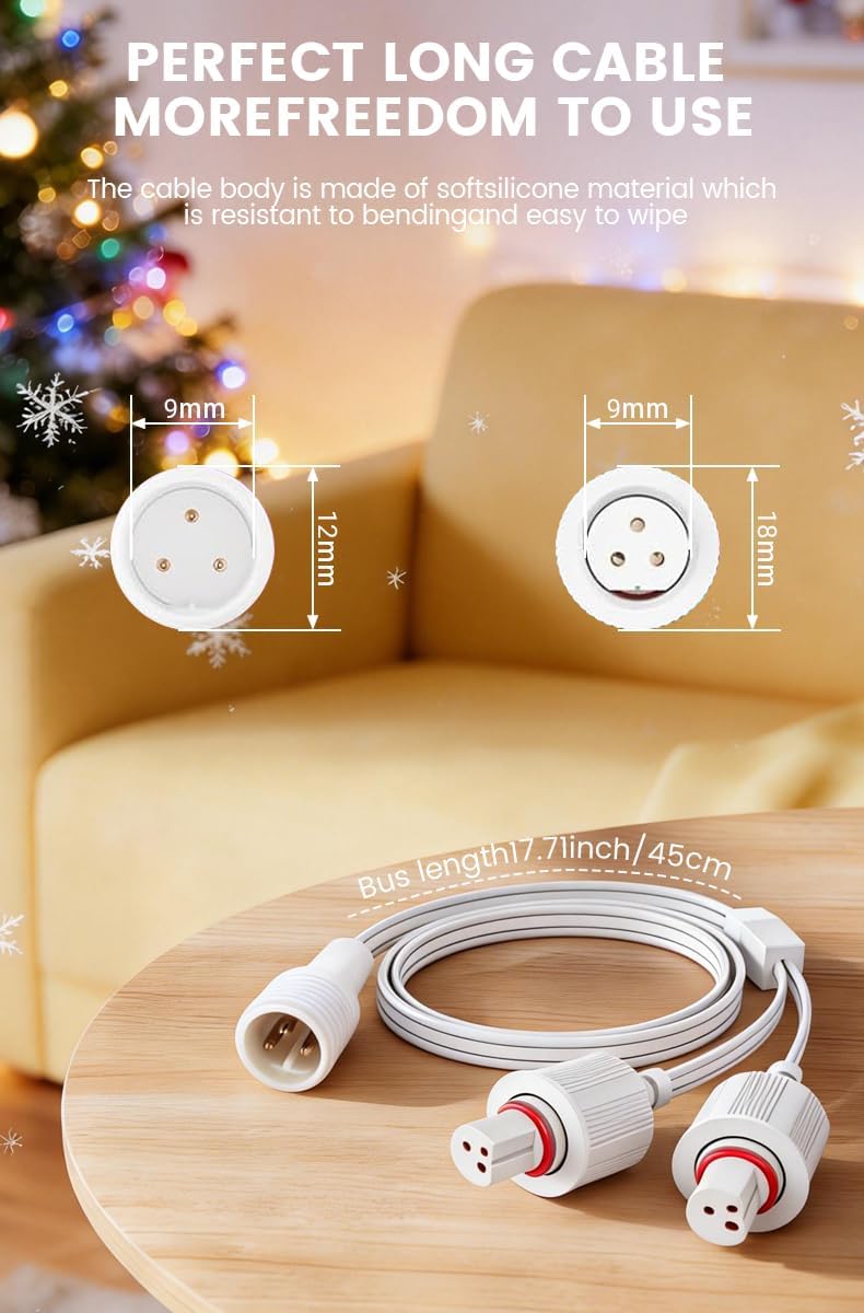 Cable extensión luces exteriores en forma Y comp ASAHOM S1070