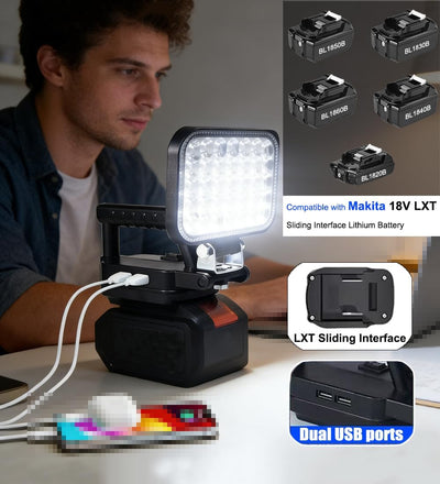 Luz trabajo LED recargable 35W IPX6 impermeable portátil
