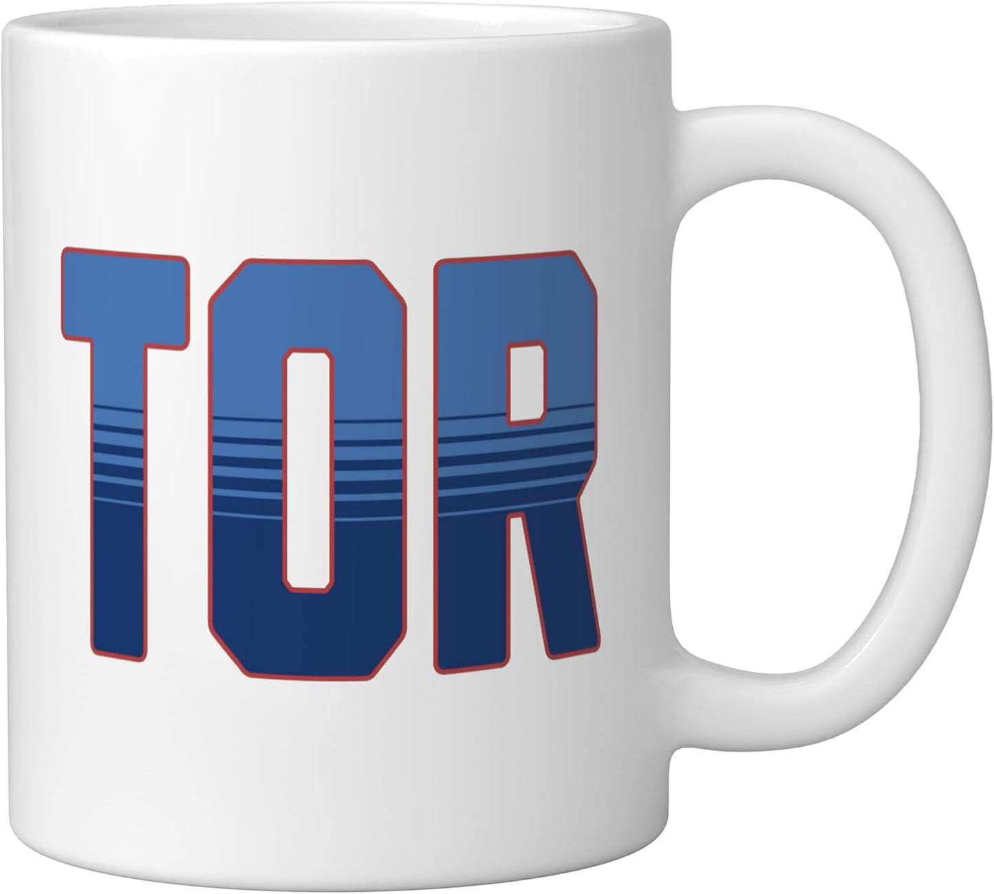 Taza cerámica vintage Toronto Home Pride Bold TOR City blanca