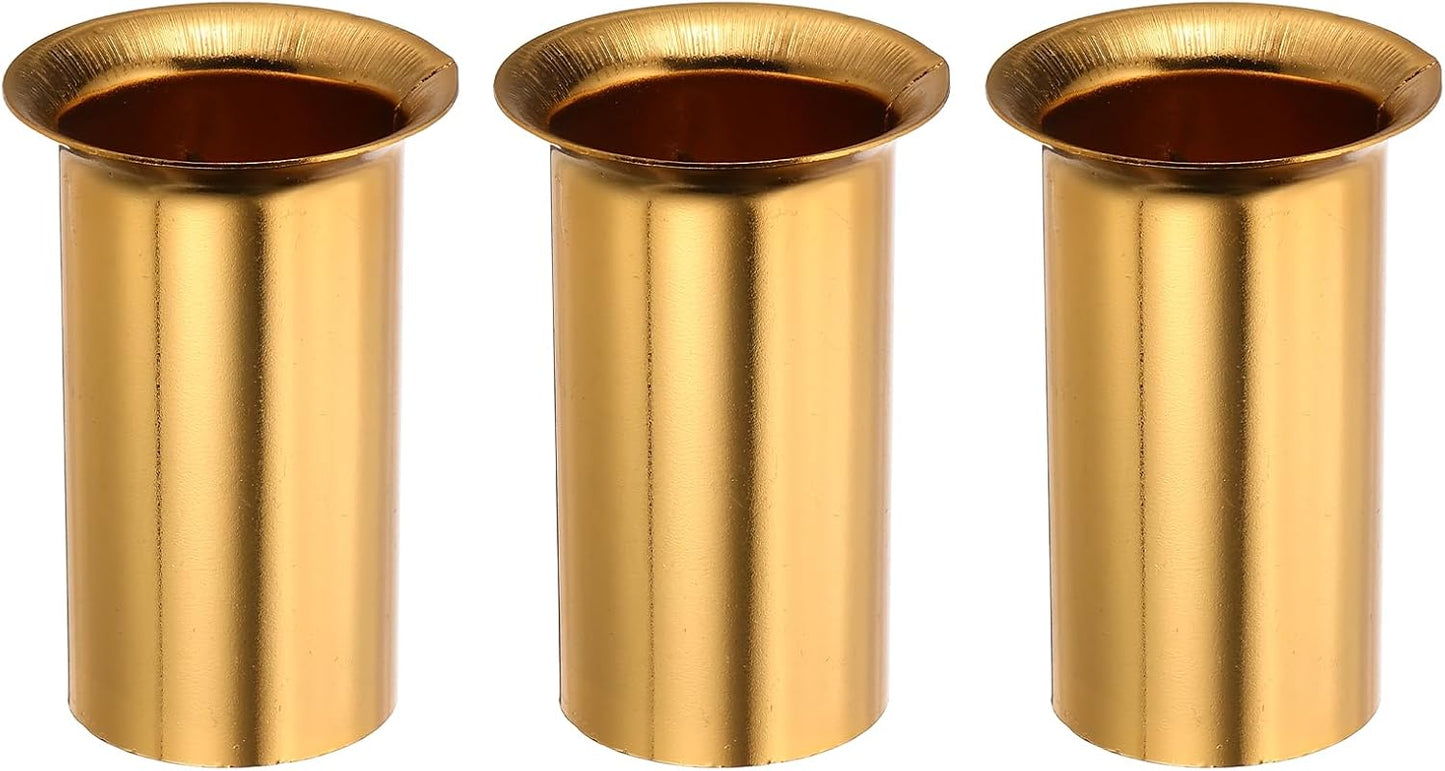 Protectores velas para soporte luz E12 28mm dorado