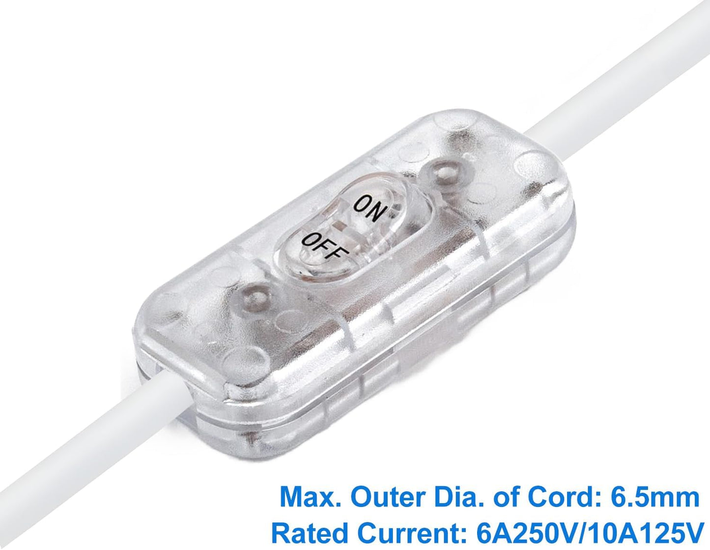 Interruptor cable en L DPST lámpara mesa dormitorio LED