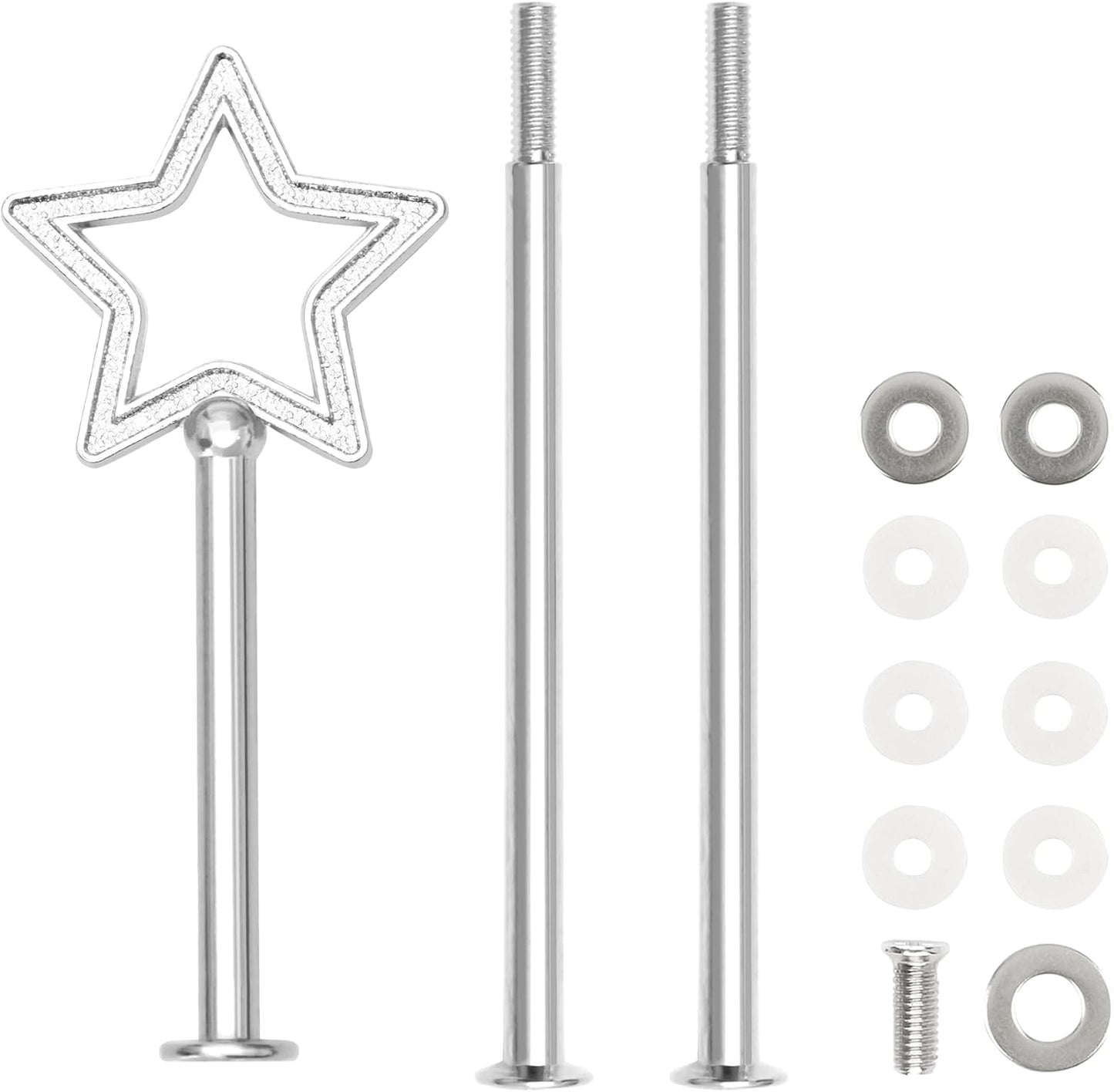 Kit de hardware para bandeja de 3 niveles con soporte de pastel de metal