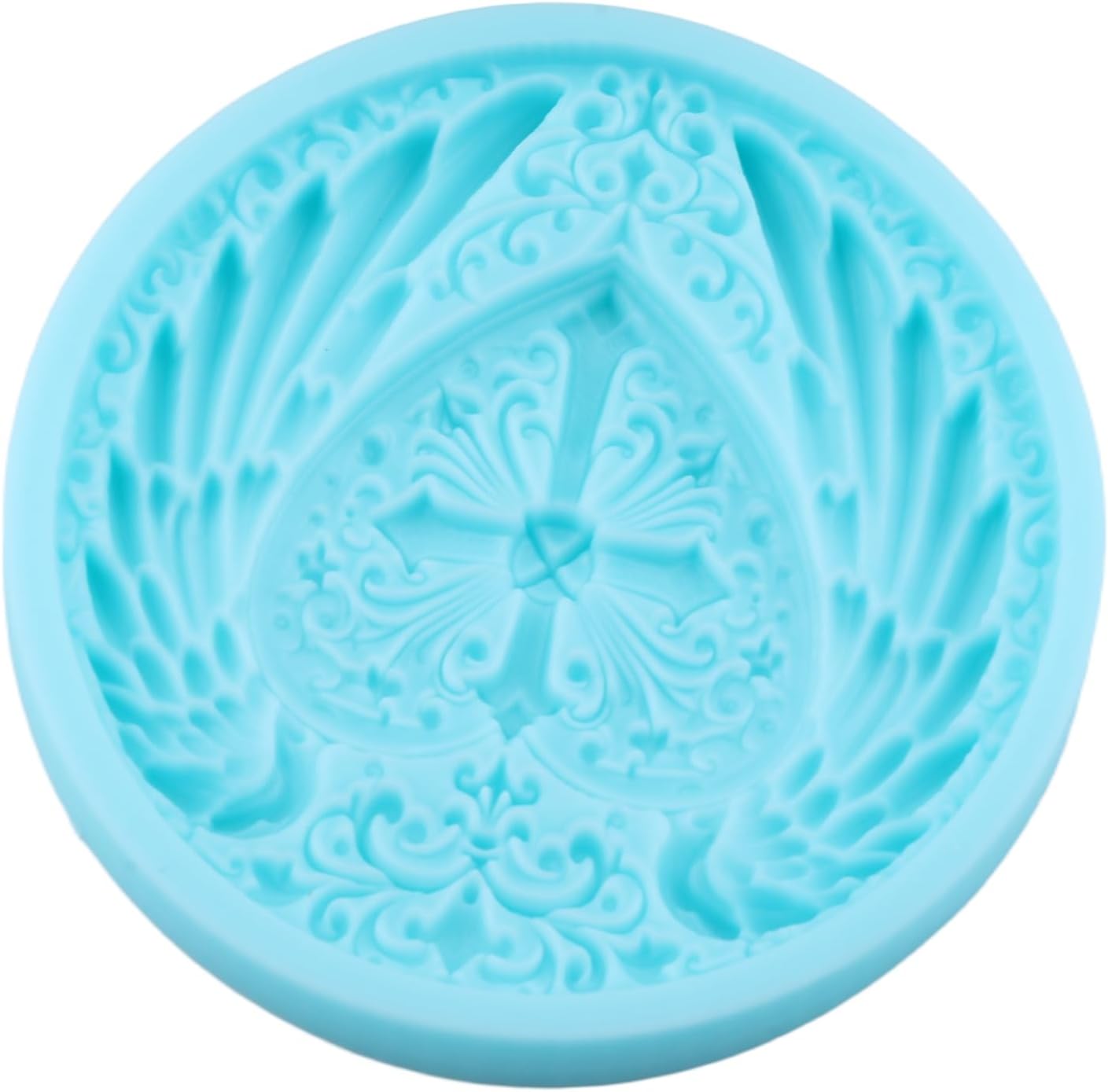 Molde silicona alas de ángel y corazón para decorar pasteles