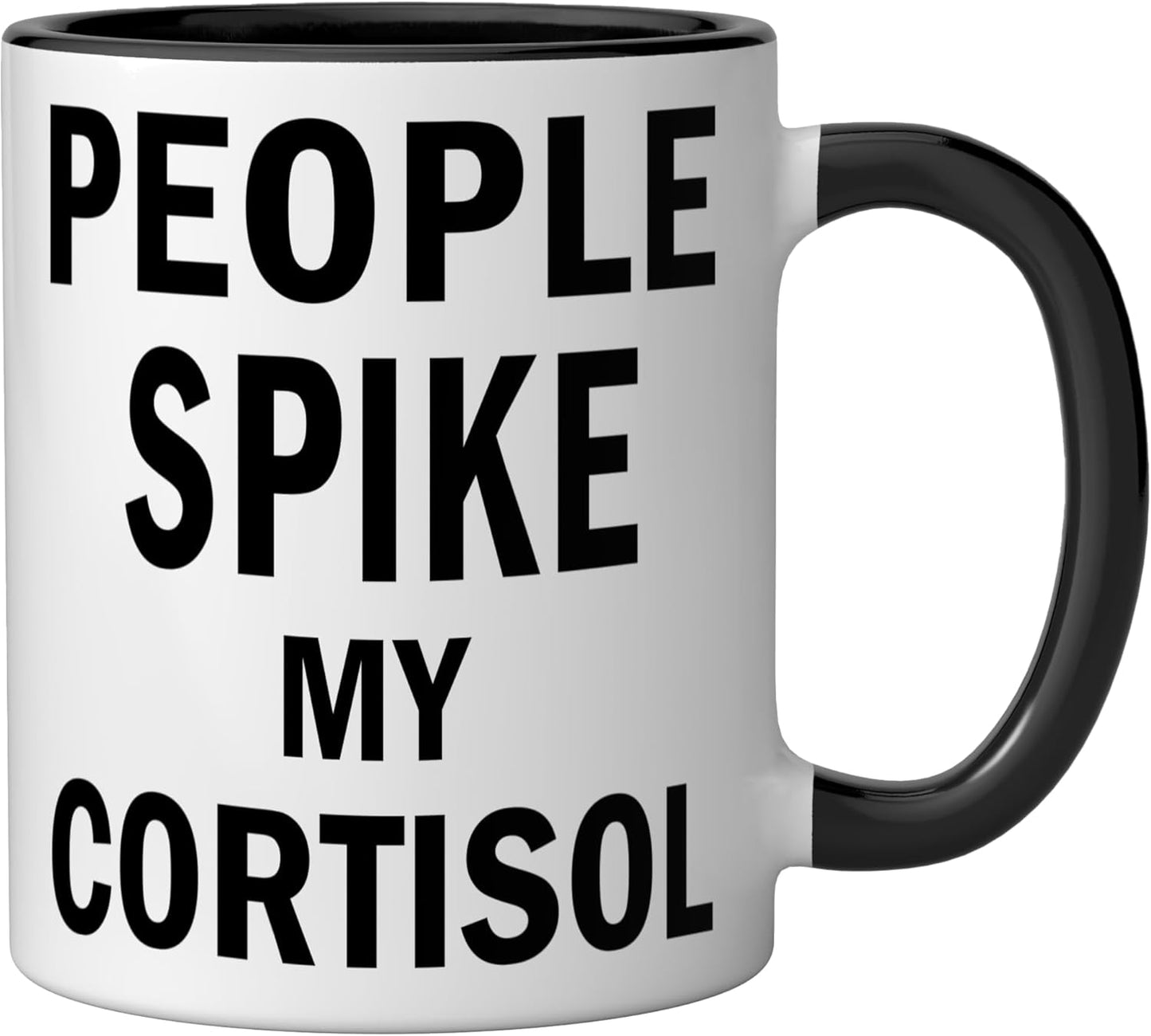Taza Cerámica con Frase Negro/Blanco