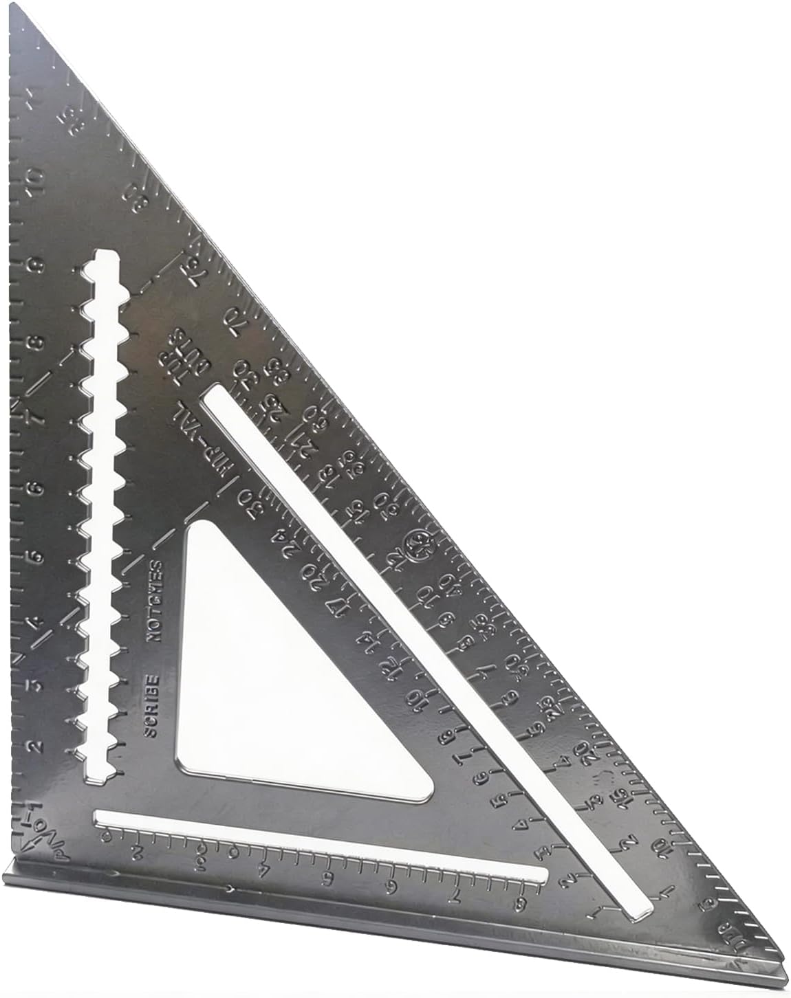 Escuadra aluminio 12pulg básculas grabadas herramienta carpintería