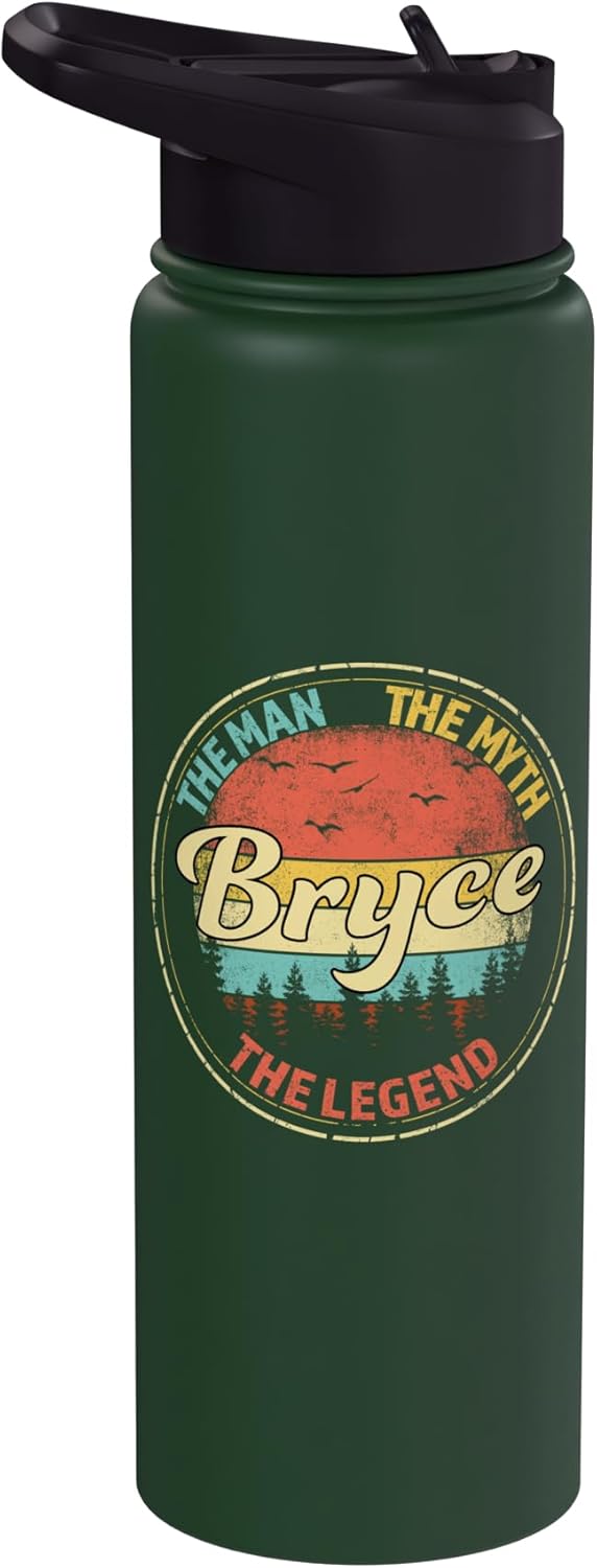 Botella de agua personalizada de acero inoxidable Bryce el mito
