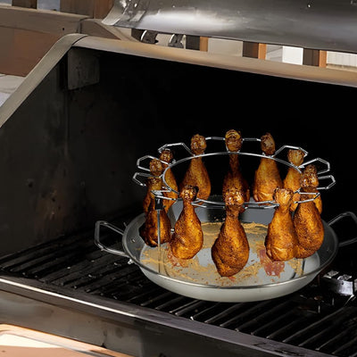 Brocheta vertical acero inox 13pulg para horno y parrilla