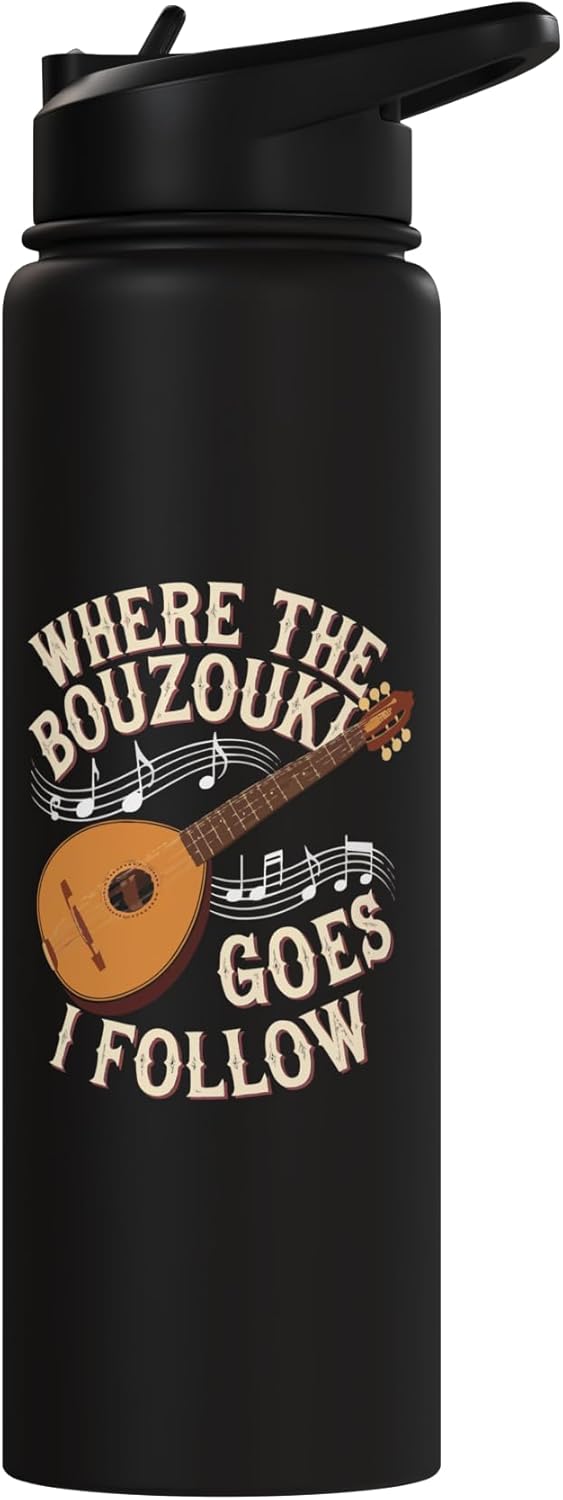 Botella térmica acero inox para músico bouzouki