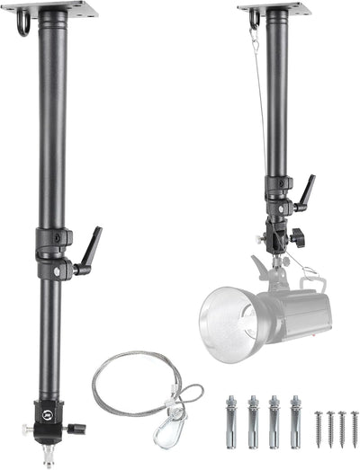 Soporte cámara techo estudio rotación 360 brazo 28pulg
