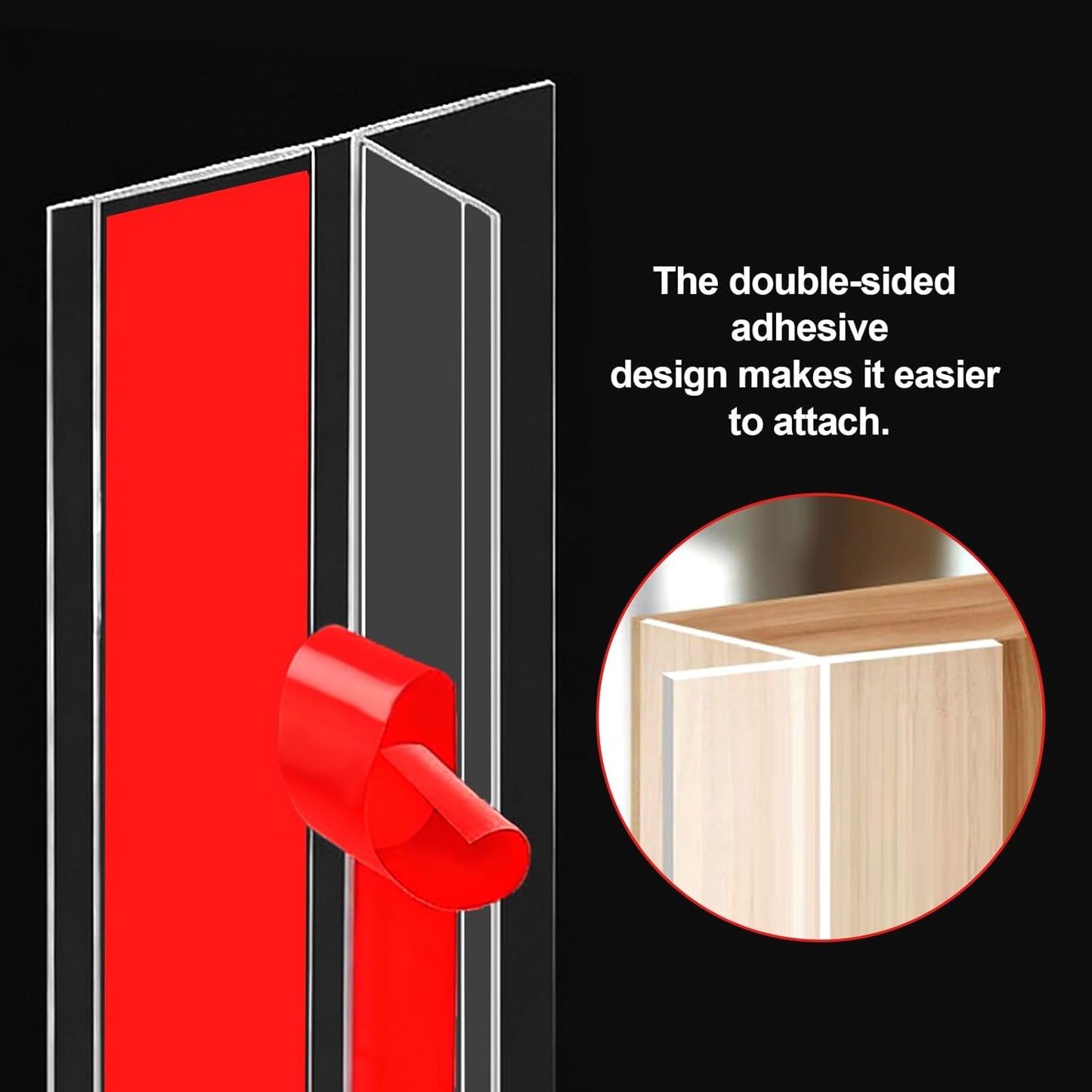 Sellador puerta silicona forma T 20pies insonorizado
