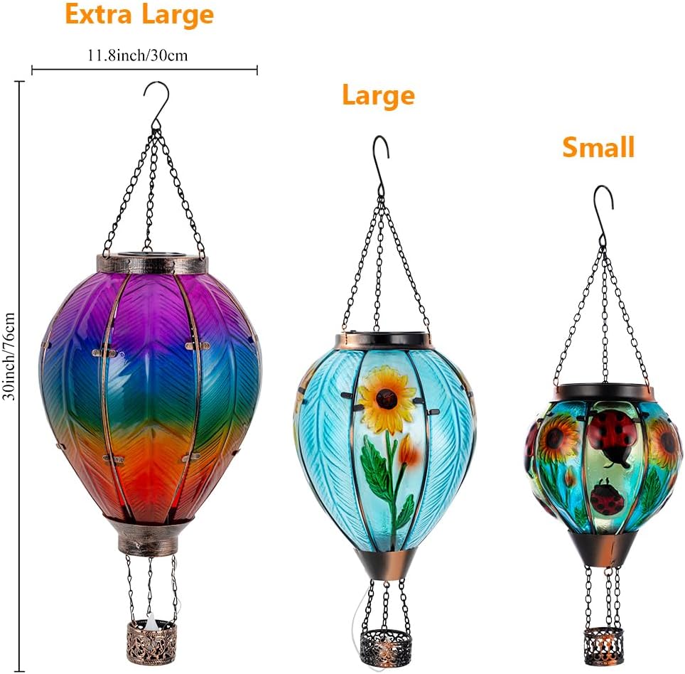 Linterna solar colgante globo aire caliente impermeable