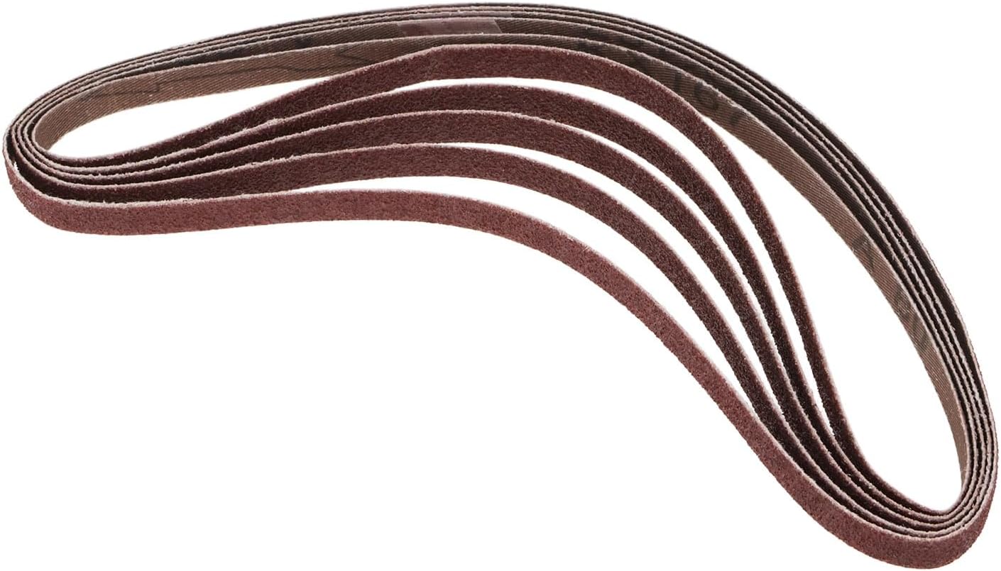 5 Pzas Rectificadoras Cinturón Grit 80 para Metales y Madera