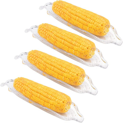 Bandejas plástico transparente para maíz 10.82x3.54pulg