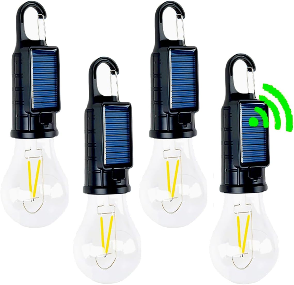 Linterna solar LED portátil para campamento recargable USB