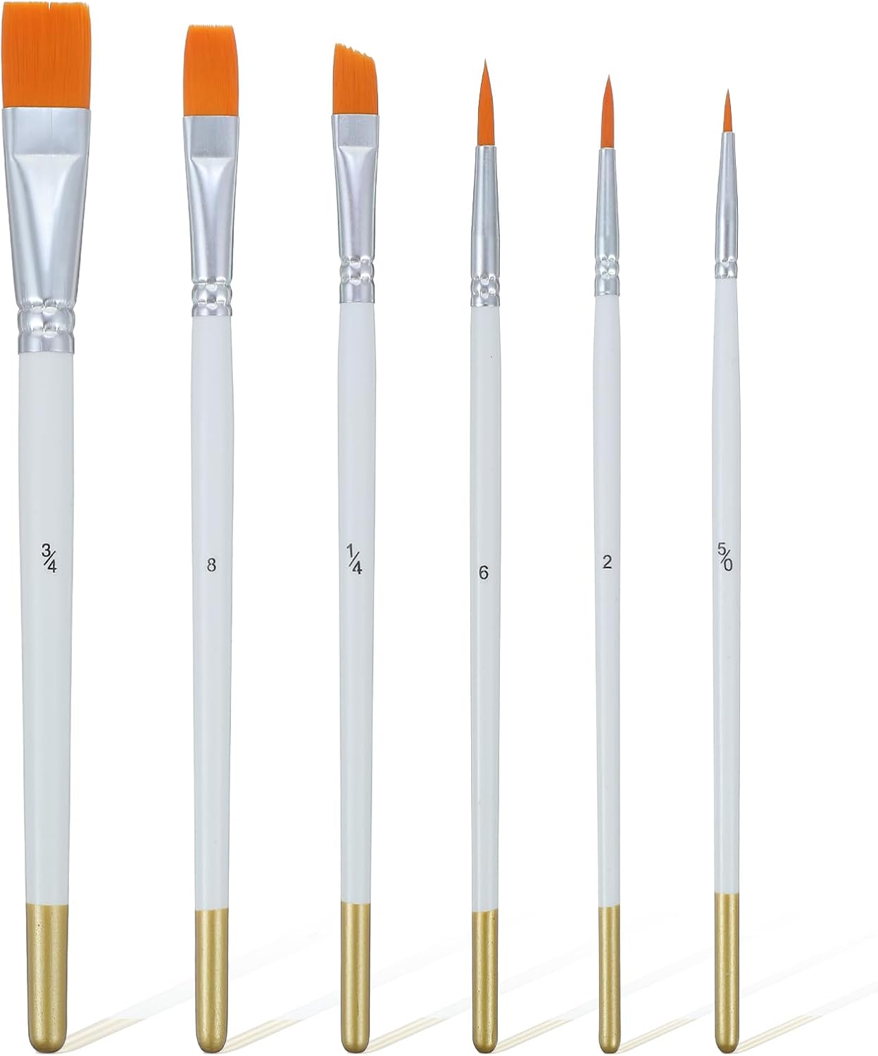 Juego de 6 pinceles de pintura para tartas y pasteles suaves seguros
