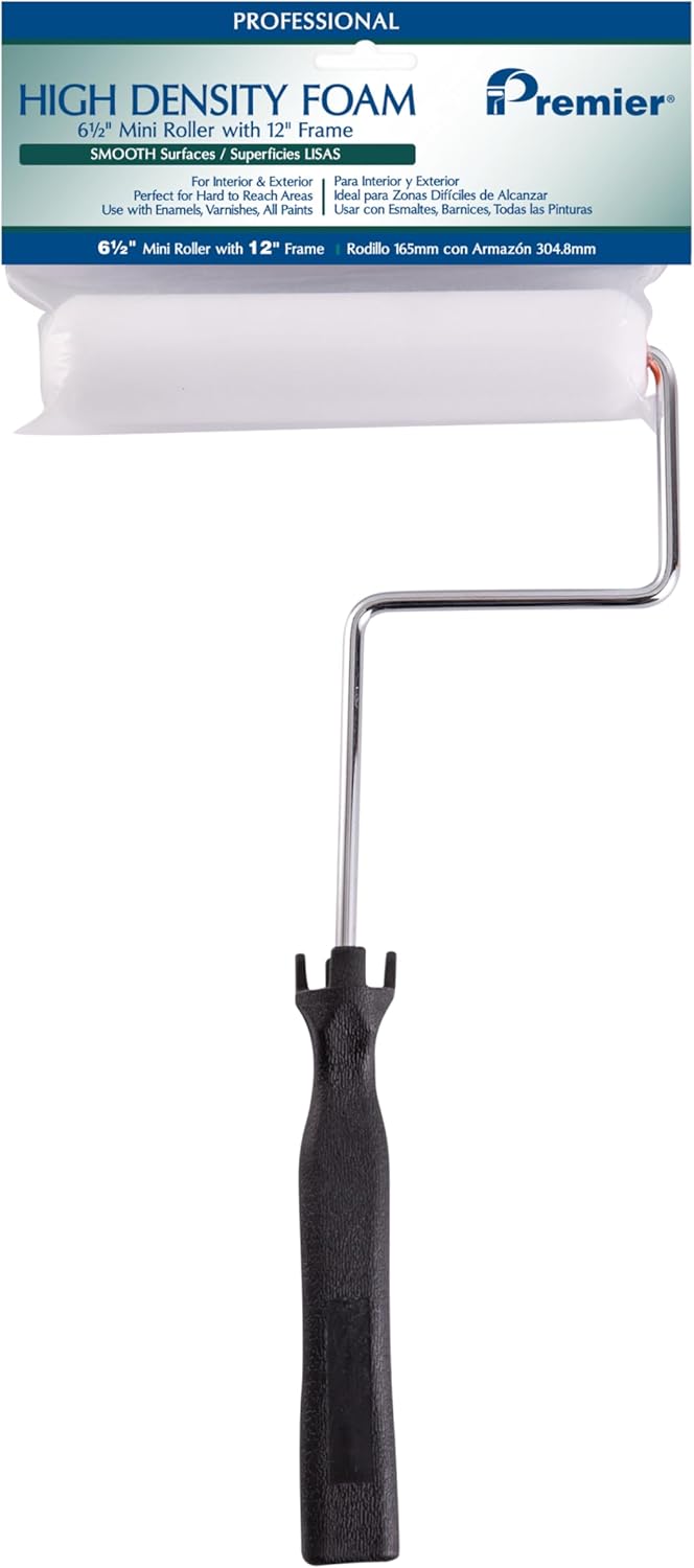 Rodillo espuma 6.5pulg y kit marco 12pulg para pintar armarios