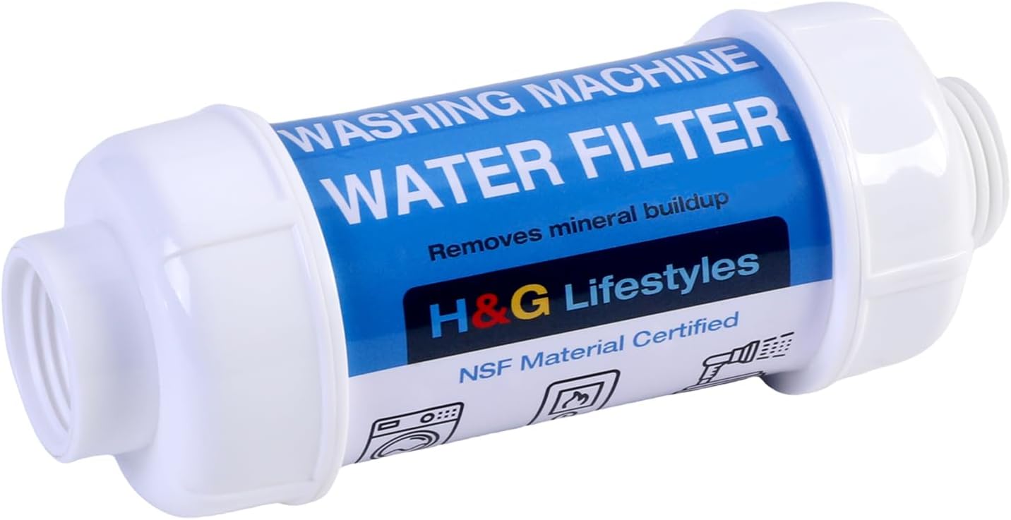 Filtro agua lavadora anti-escala con manguera 3/4pulg