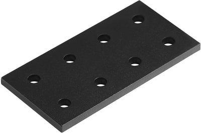 6 Placas Unión Planas Aluminio 1010 Ranura T Serie 10 Negro
