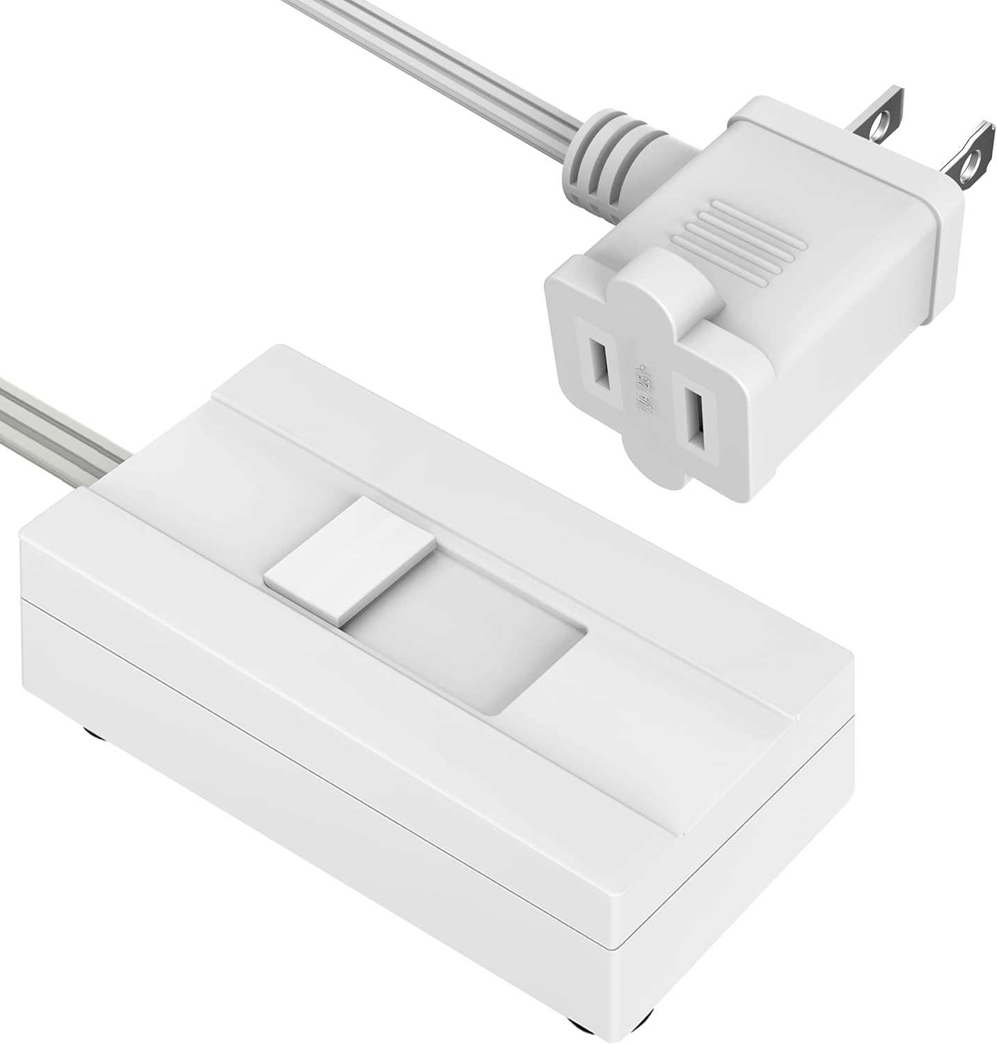 Regulador intensidad lámpara enchufable cable 6.1pies blanco