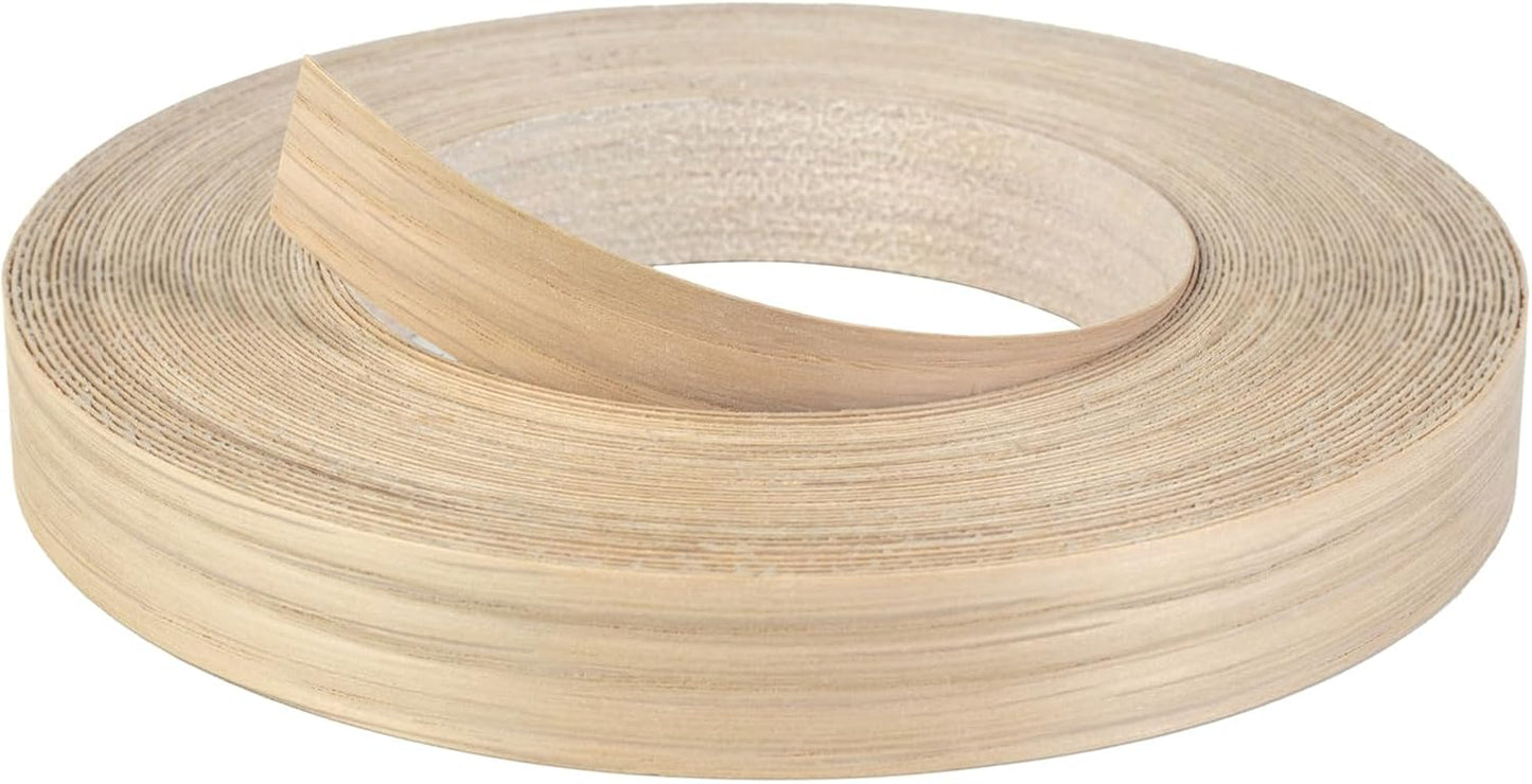 Rollo bandas borde roble blanco 3/4pulg x50ft madera prepegada