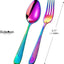 Tenedores acero inox 18/10 6.7pulg arco iris