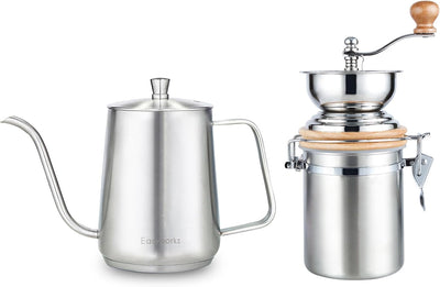 Tetera Pour Over 30oz y Molino Cafetera