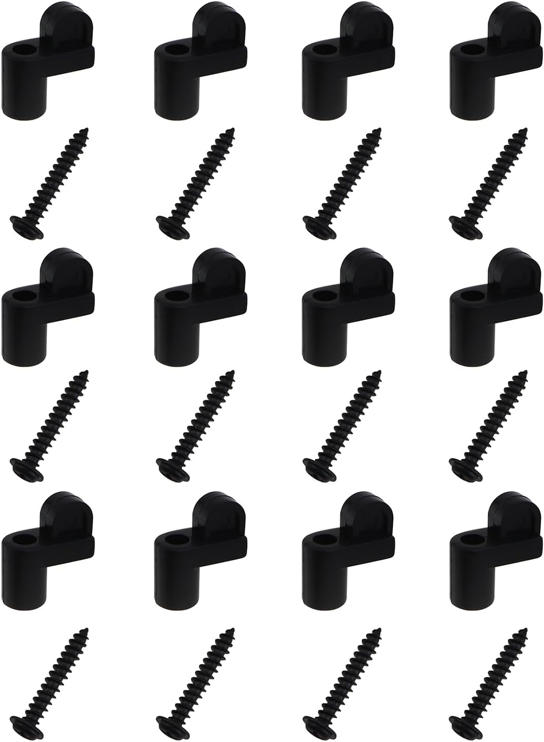 Clips fijación pantalla plástico ABS negro