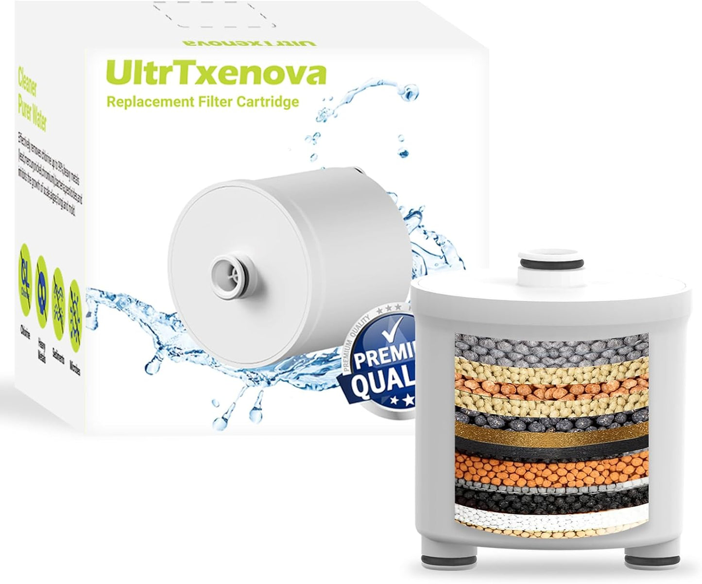 Cartucho filtro ducha suaviza agua elimina cloro