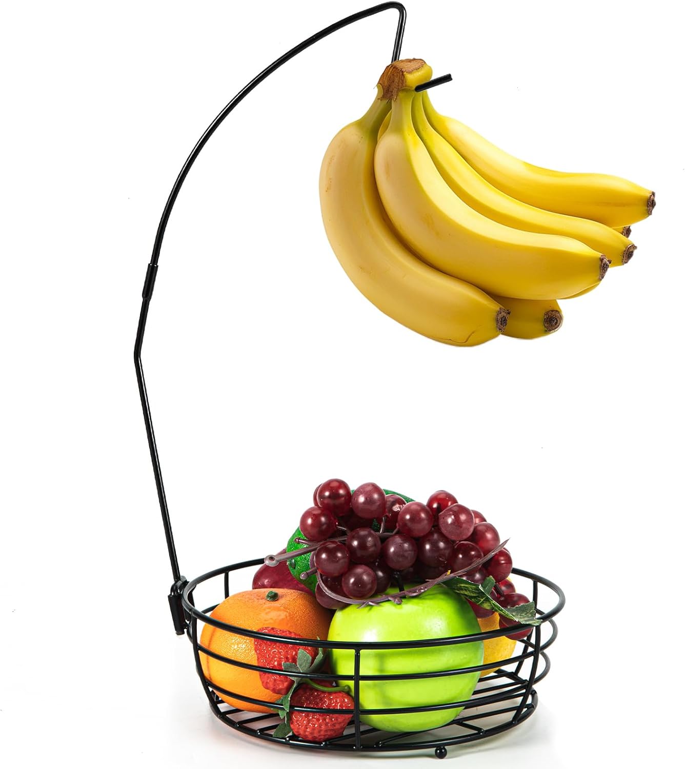 Cesta frutas encimera cocina con colgador plátano metal resistente