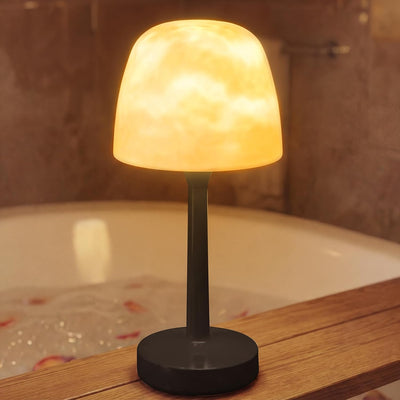 Lámpara ducha táctil LED para baño patio camping color negro