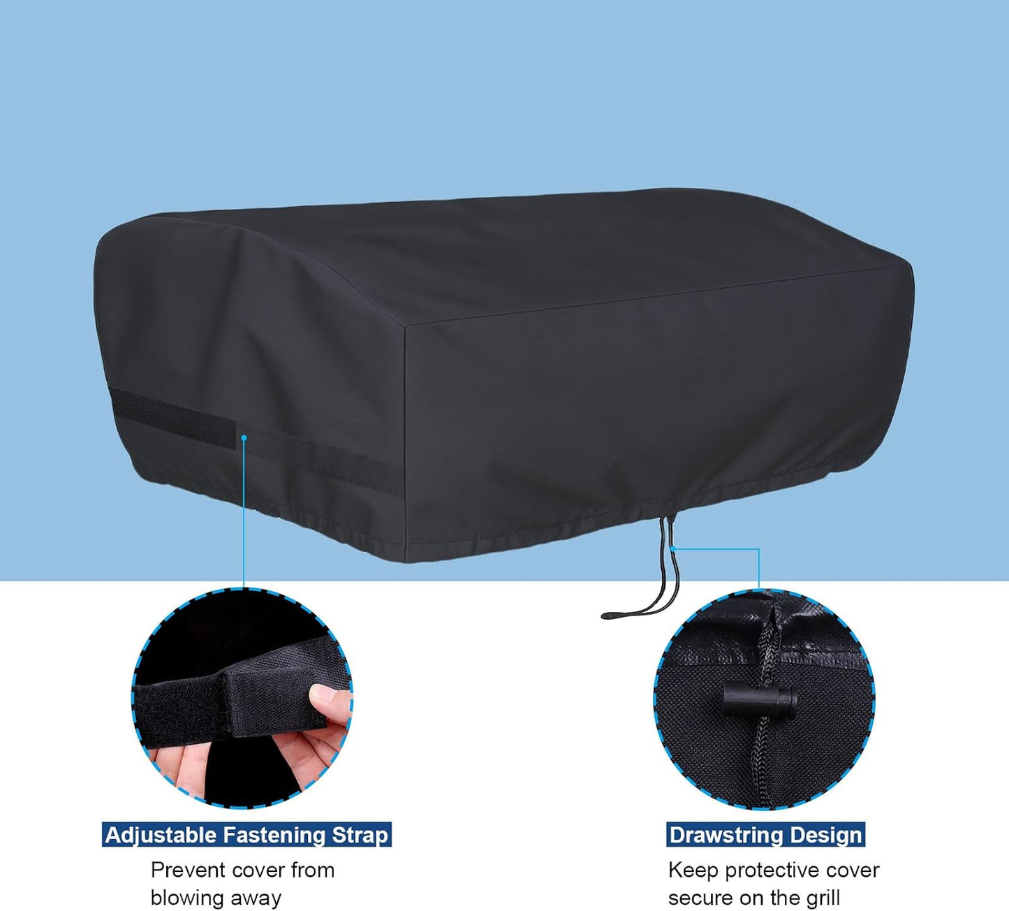 Cubierta parrilla Blackstone 22pulg con capucha impermeable Oxford
