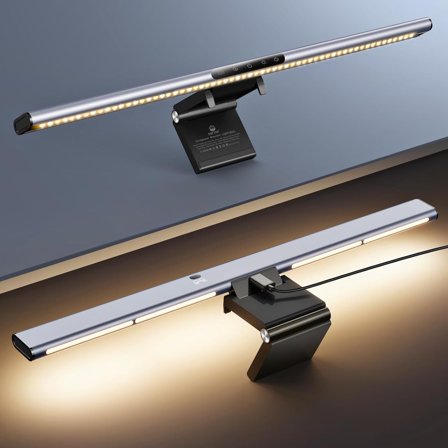 Barra luz LED monitor escritorio regulable