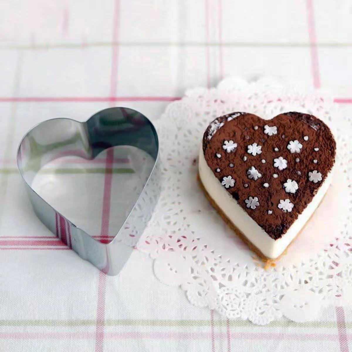 Cortador de galletas de corazón grande de acero inoxidable regalo de San Valentín