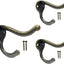 Perchero abrigo sombrero cinc fundido bronce antiguo set 3