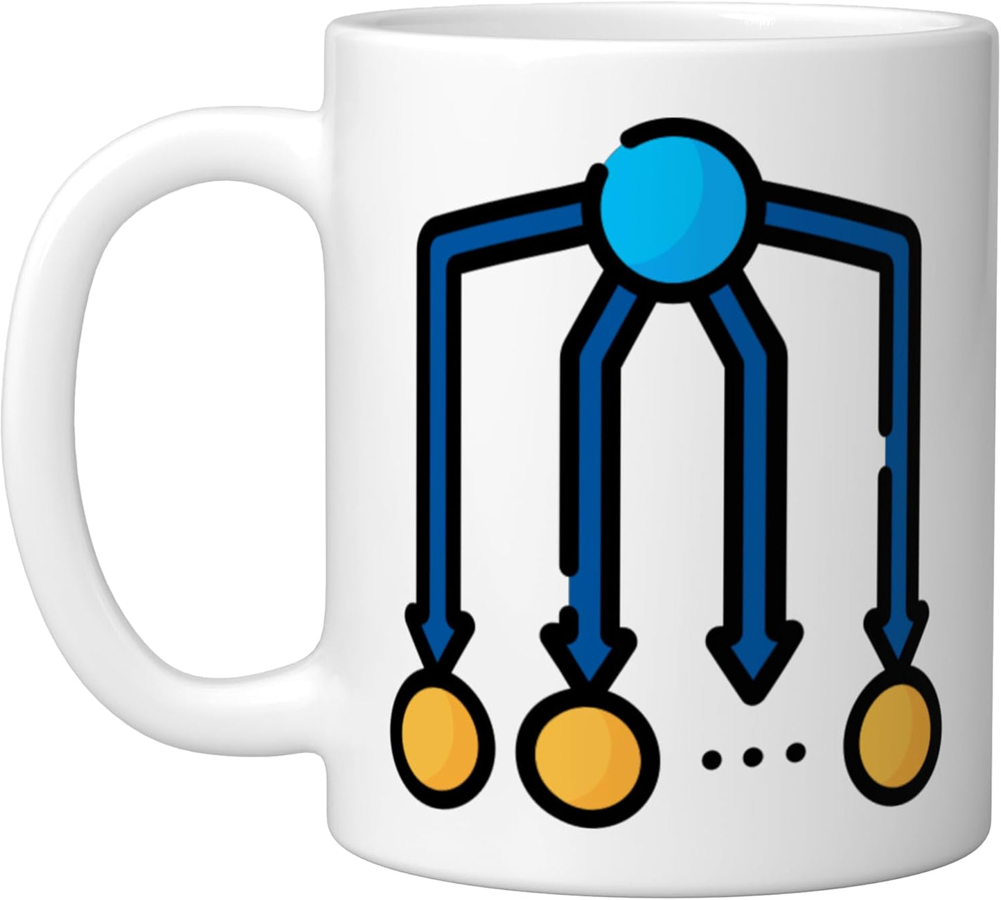 Taza Cerámica Teorema de Bayes Blanco