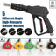 Pistola lavado auto 5000 PSI mango resistente adaptador 3/8 y M22