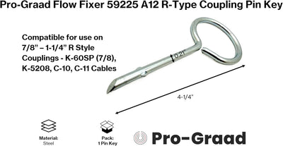 Llave pasador acoplamiento repuesto comp Ridgid K-60SP