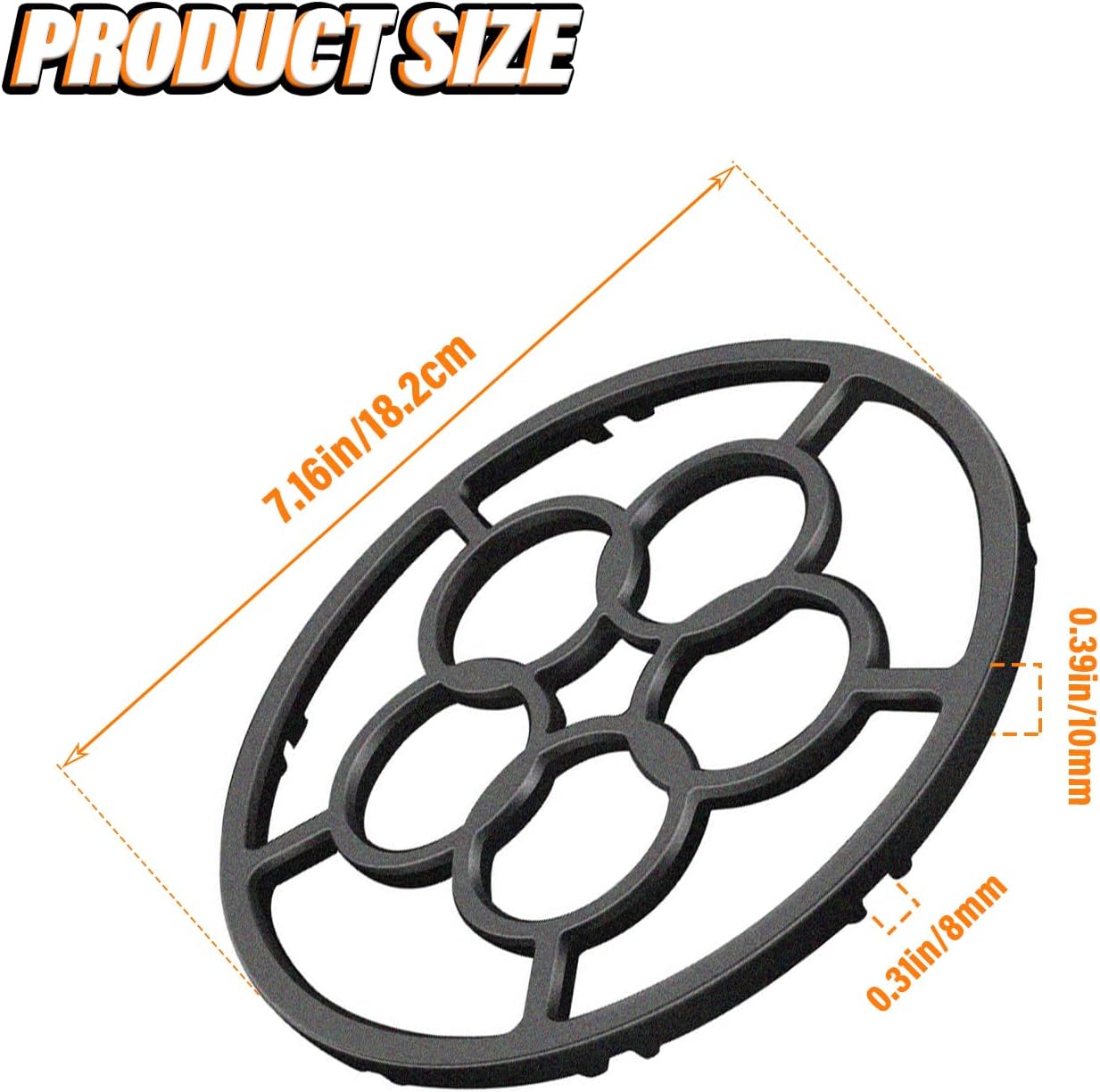 Reductor anillo gas soporte wok hierro fundido