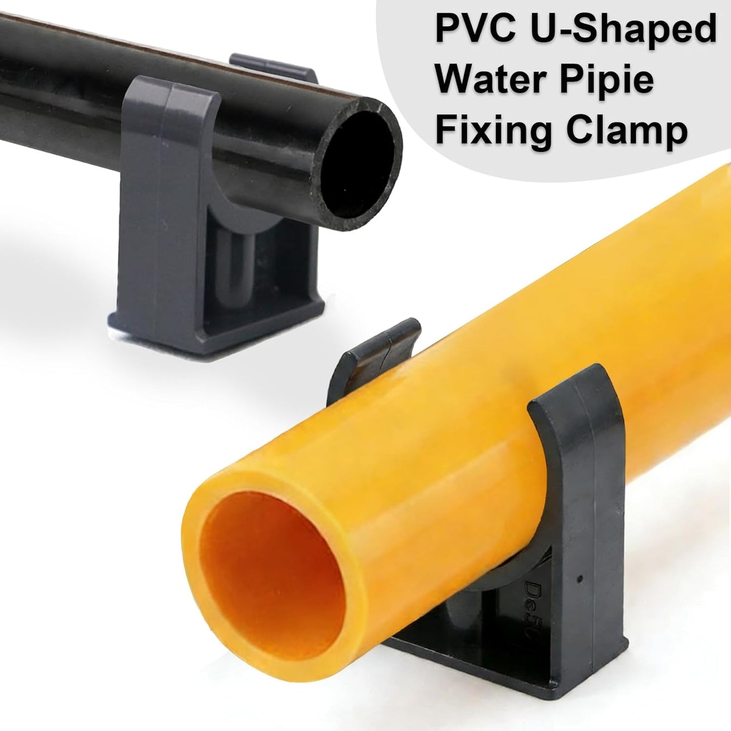 Soporte tubería PVC abrazadera fijación 0.79pulg 20 Uds