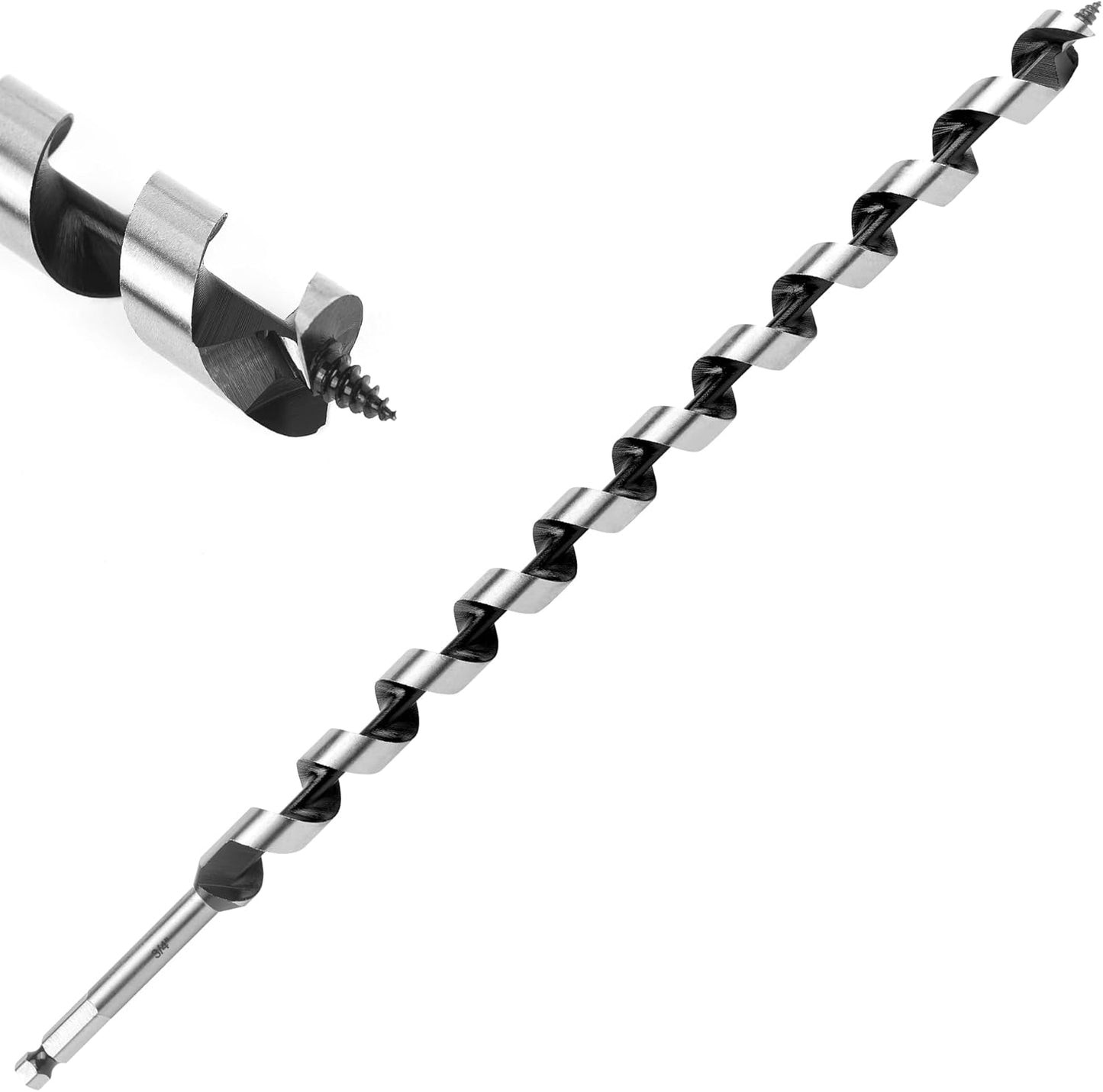 Broca taladro 3/4pulg x17pulg para madera y materiales compuestos