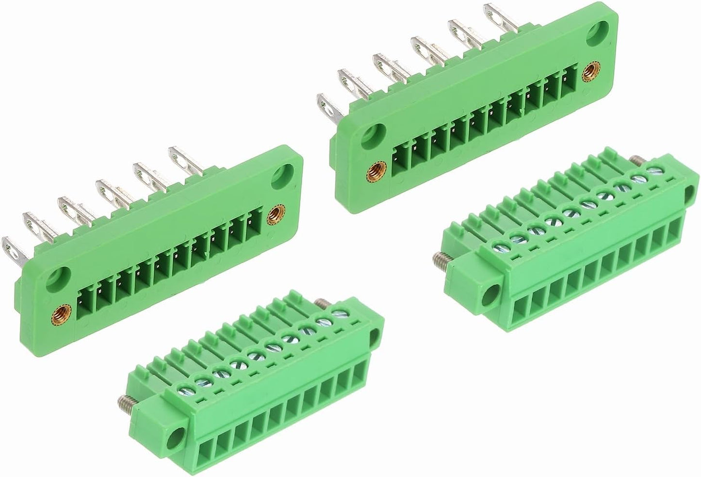 Set 2 Conectores PCB 10 Pines 0.138pulgada PA66 300V