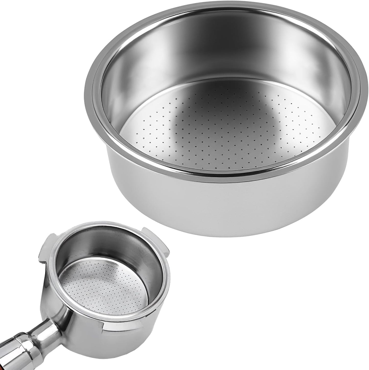 Cesta portafiltros doble acero inox comp para cafetera