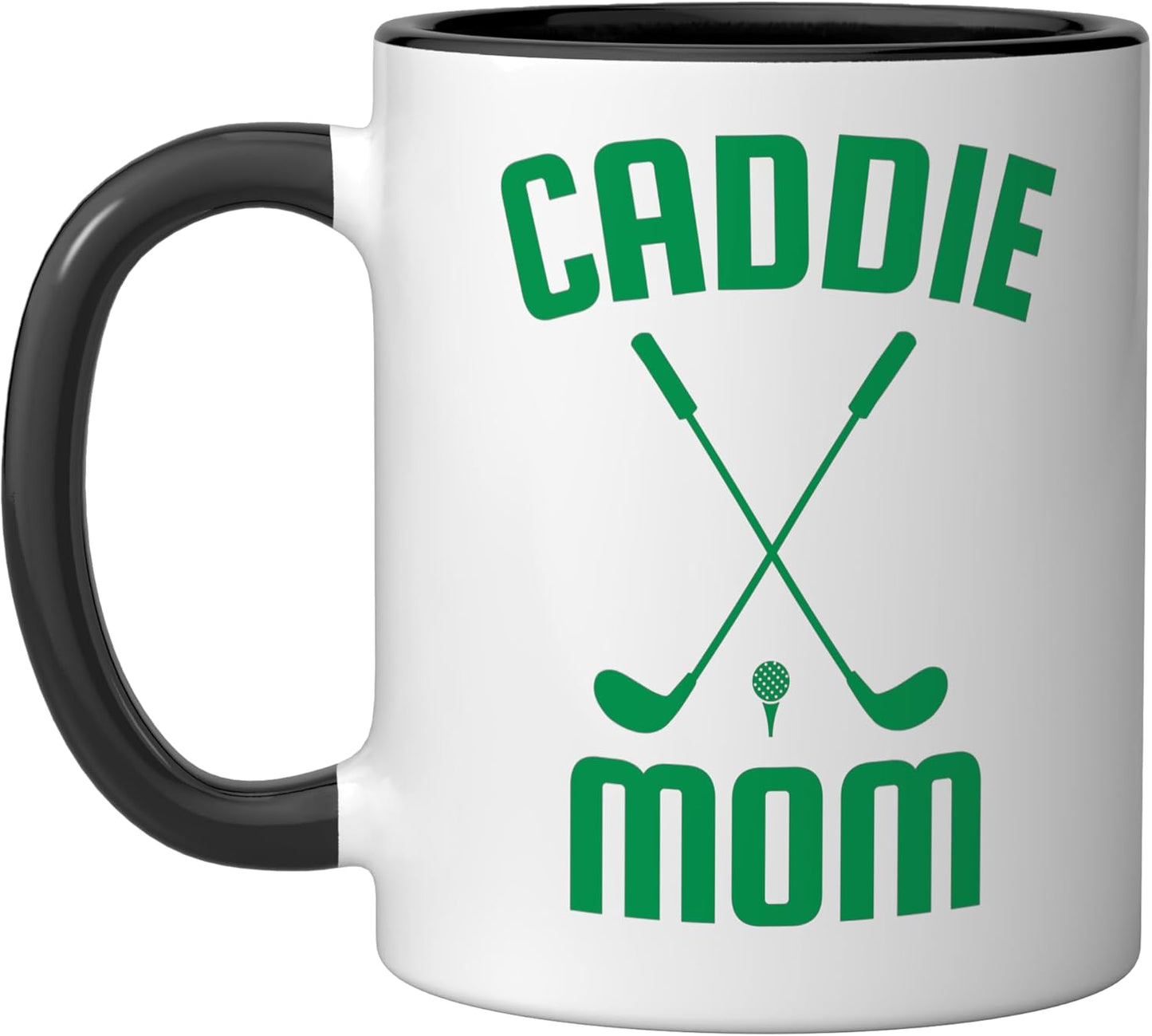 Taza Cerámica para Golf Mamá Negro/Blanco